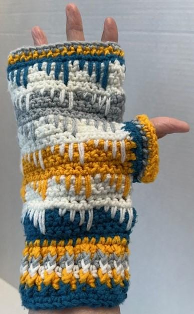 Spike Fingerless Gloves - Sized Extra Large