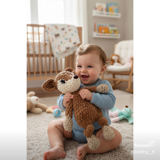 Flora the Fawn Lovey Large Crochet