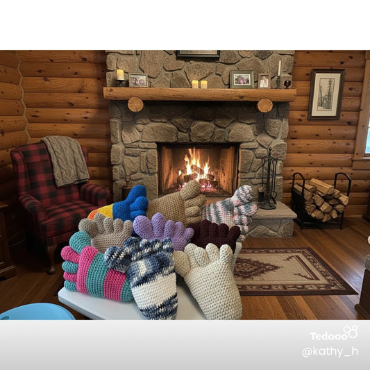 Bruno Big Foot Pillow-NEW COLORS AVAILABLE