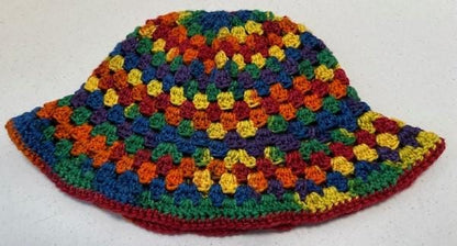 Granny Stitch Bucket Hat HANDMADE CROCHET