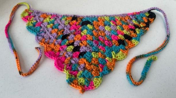 Granny Stitch Bandana HANDMADE CROCHET