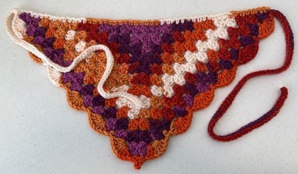 Granny Stitch Bandana HANDMADE CROCHET