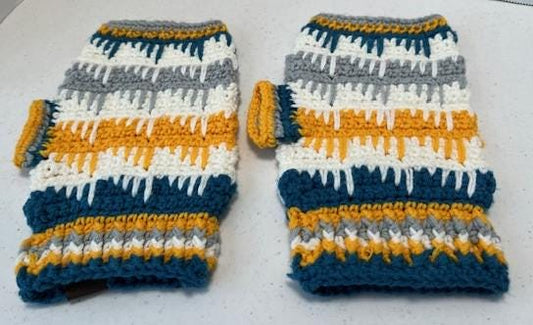 Spike Fingerless Gloves - Sized Extra Large