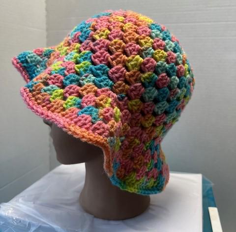 Granny Stitch Bucket Hat HANDMADE CROCHET