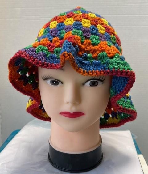 Granny Stitch Bucket Hat HANDMADE CROCHET