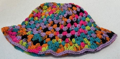 Granny Stitch Bucket Hat HANDMADE CROCHET