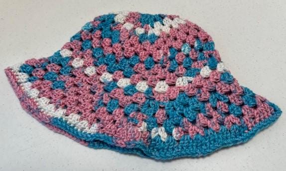 Granny Stitch Bucket Hat HANDMADE CROCHET