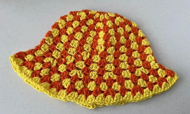 Granny Stitch Bucket Hat HANDMADE CROCHET