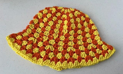 Granny Stitch Bucket Hat HANDMADE CROCHET