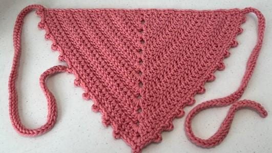 Granny Stitch Bandana HANDMADE CROCHET