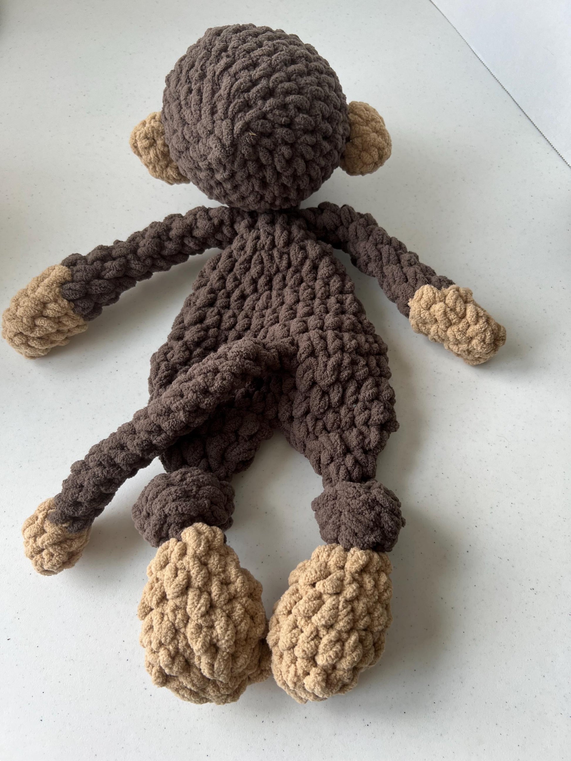 Max the Monkey Lovey Large Crochet