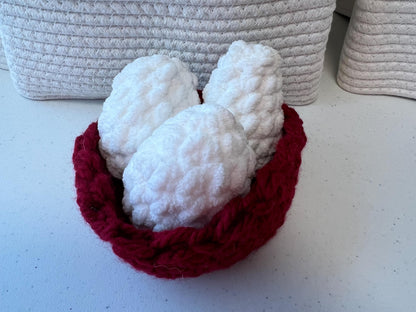 Crochet Mabel Chicken, Handcrafted Chicken Decor in 3 Sizes