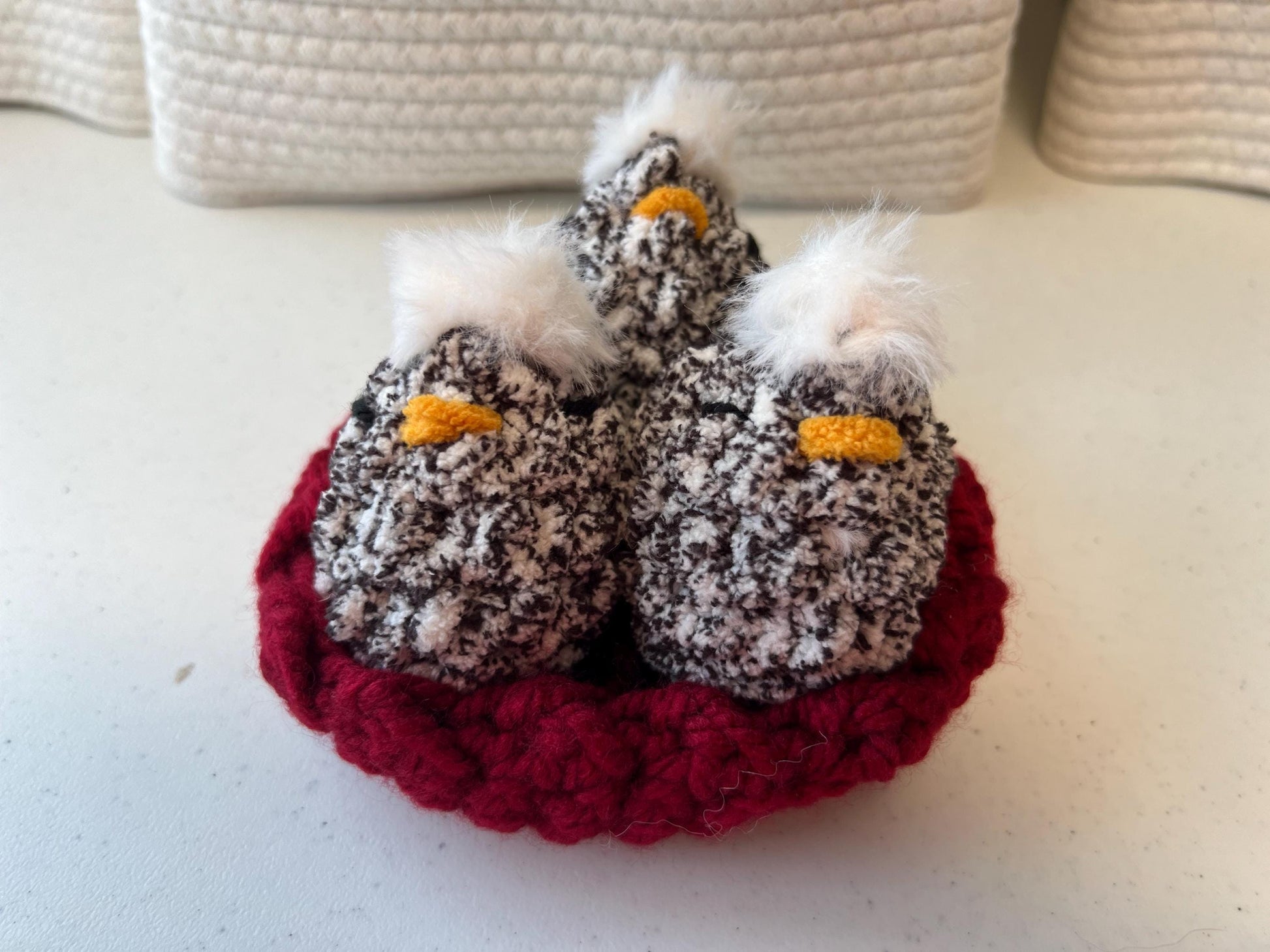 Crochet Mabel Chicken, Handcrafted Chicken Decor in 3 Sizes