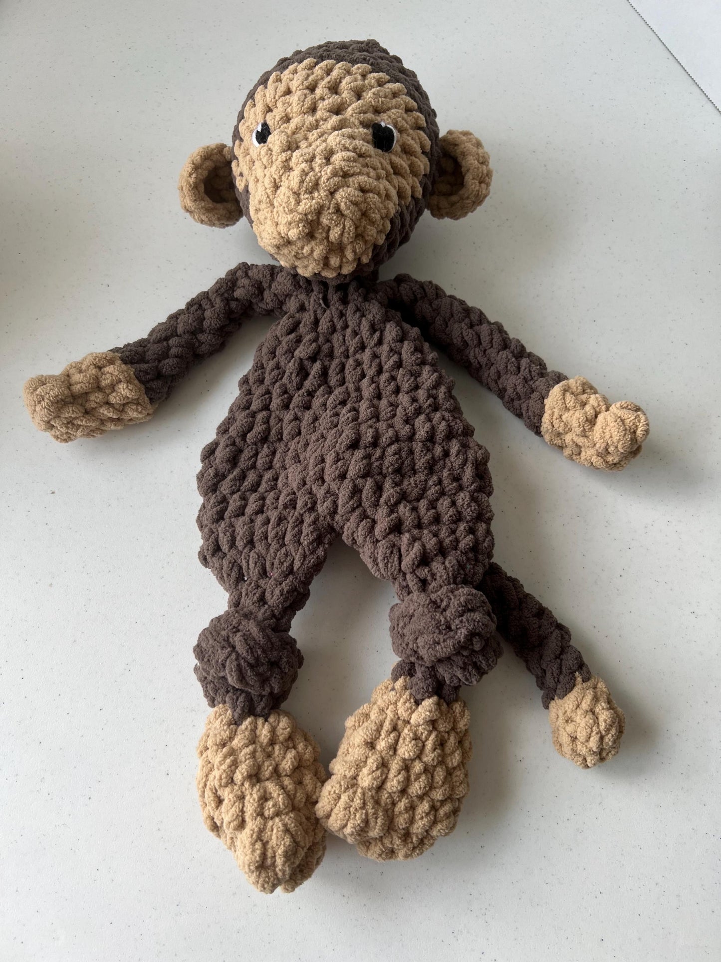 Max the Monkey Lovey Large Crochet