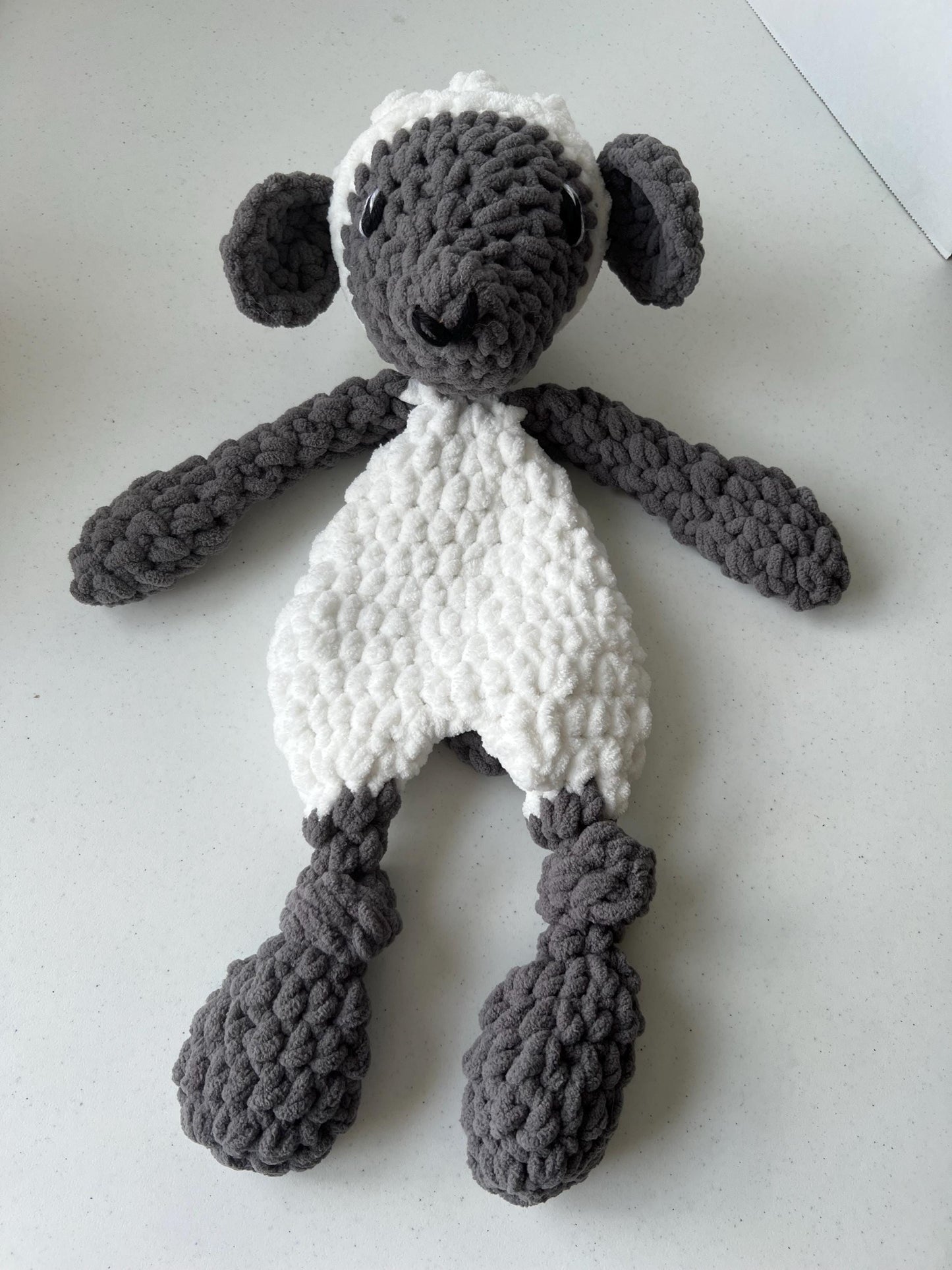 Lettie the Lamb Lovey Large Crochet