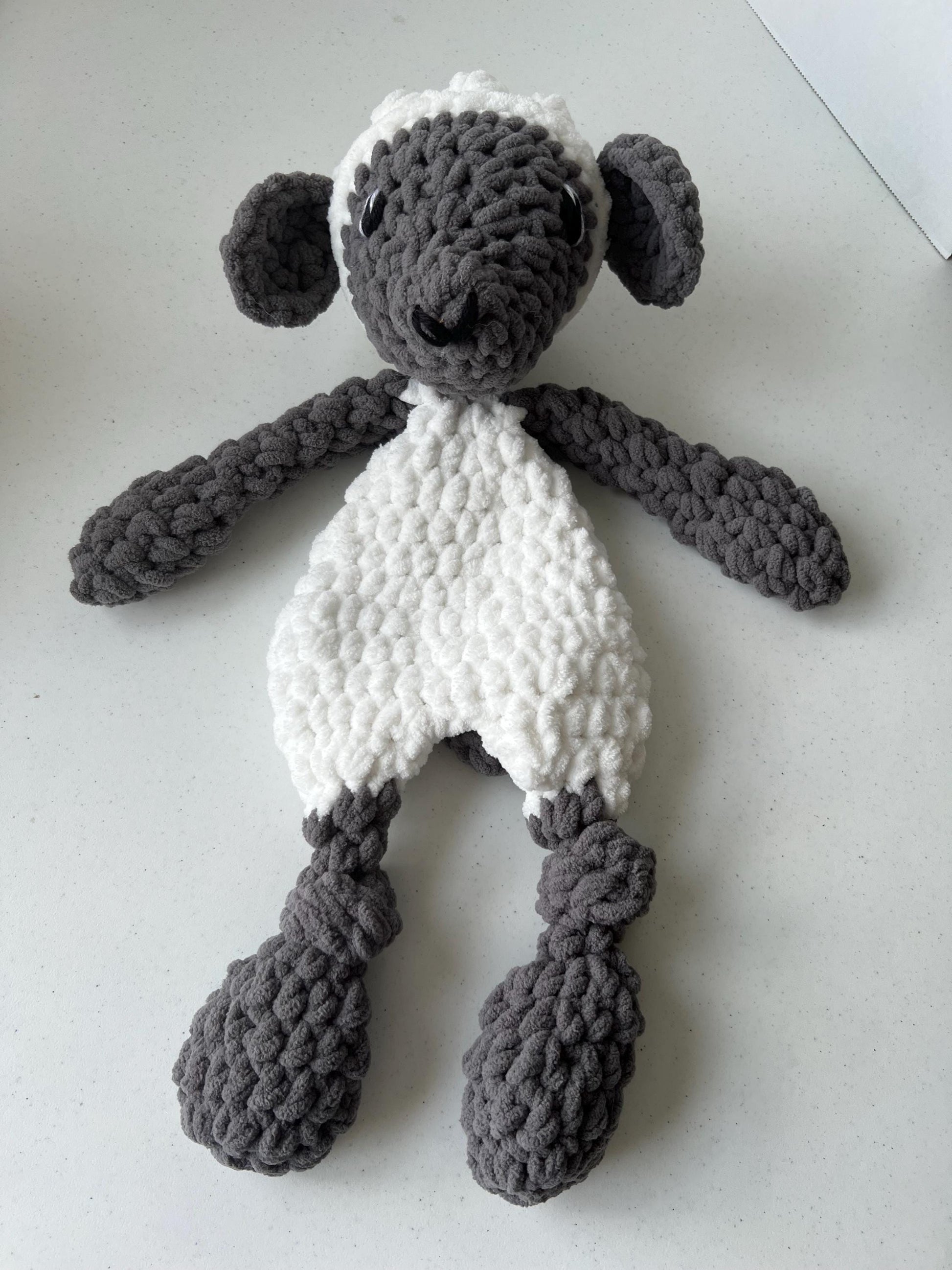 Lettie the Lamb Lovey Large Crochet