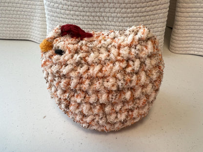 Crochet Mabel Chicken, Handcrafted Chicken Decor in 3 Sizes