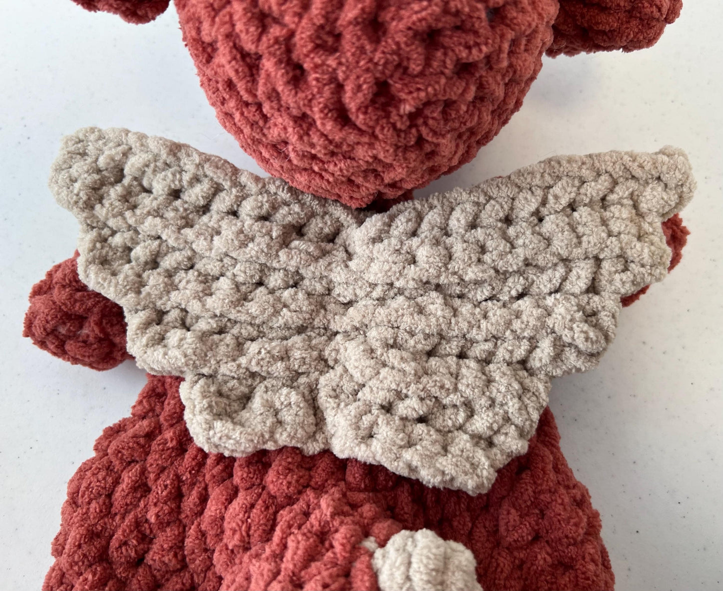Dusty the Dragon Lovey Large Crochet