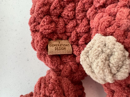 Dusty the Dragon Lovey Large Crochet