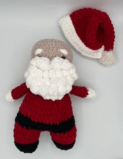 Santa Claus Plushie Crochet Handcrafted