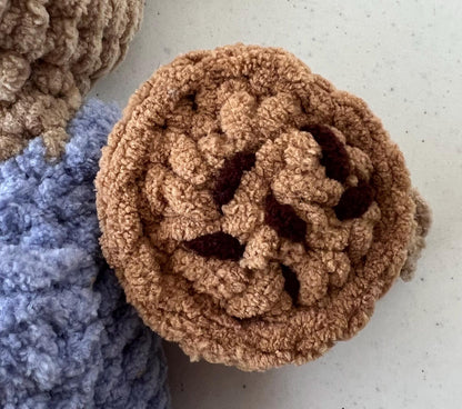 Nibbles the Country Mouse with Cookie Plushie-HANDMADE Crochet (book not included)