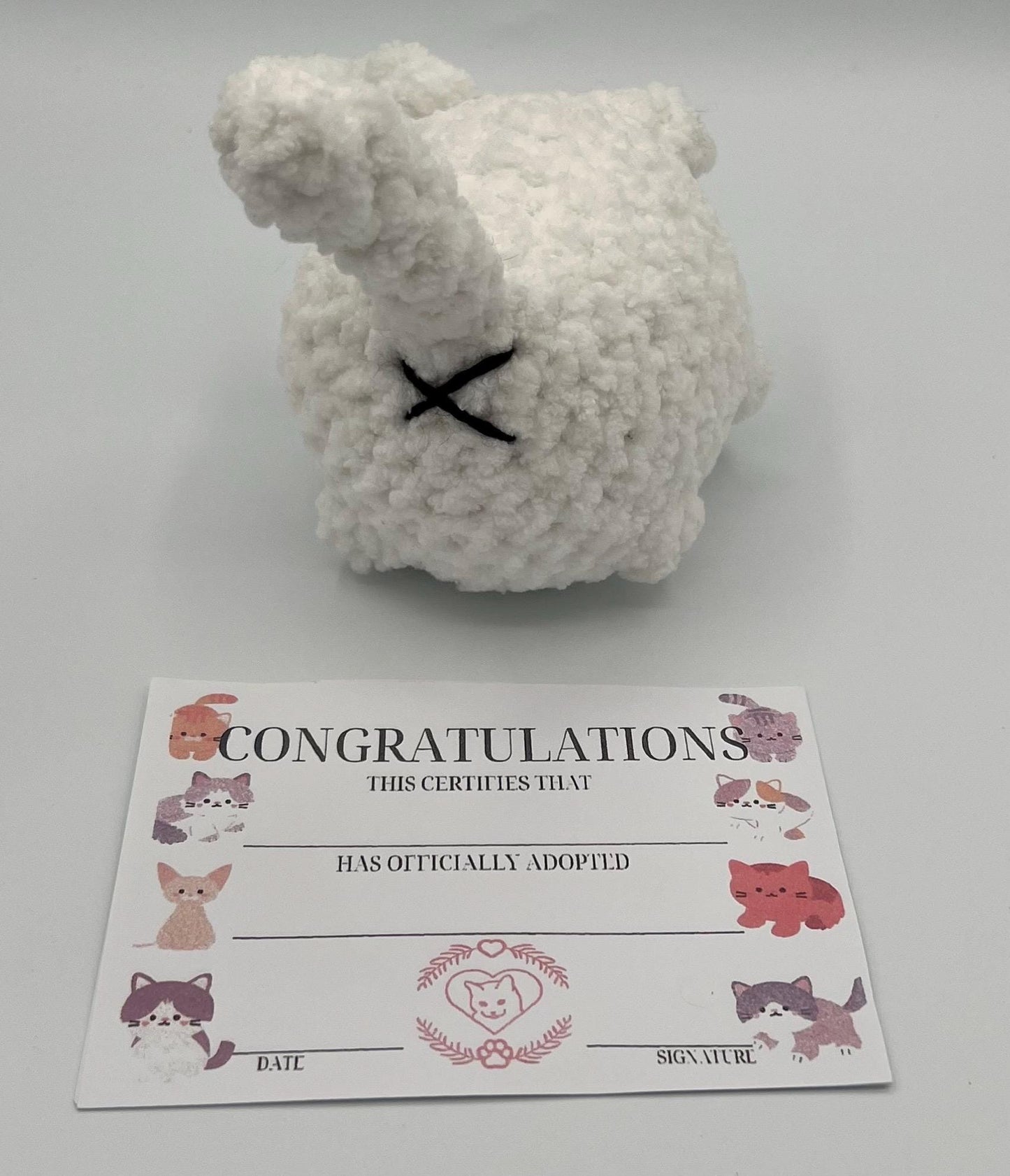 Kitten Plushie-Available in SEVERAL COLORS