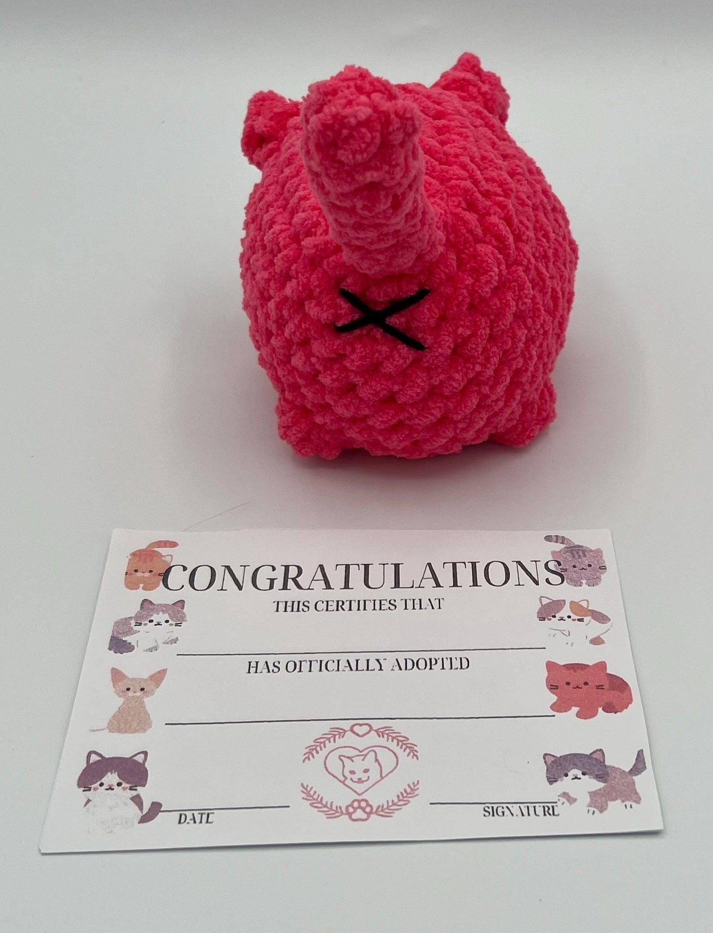 Kitten Plushie-Available in SEVERAL COLORS