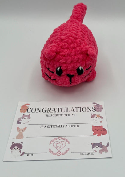 Kitten Plushie-Available in SEVERAL COLORS