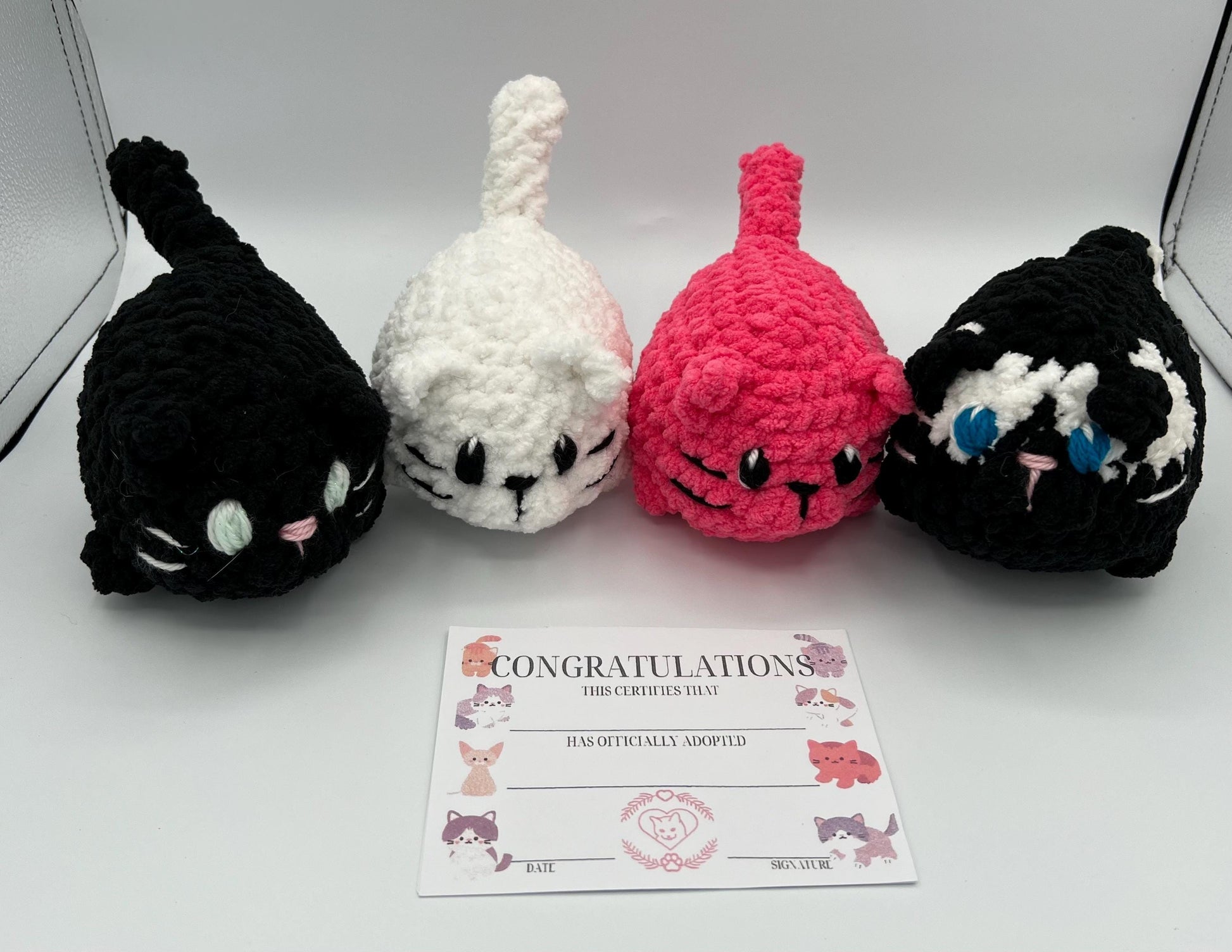 Kitten Plushie-Available in SEVERAL COLORS