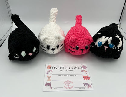 Kitten Plushie-Available in SEVERAL COLORS