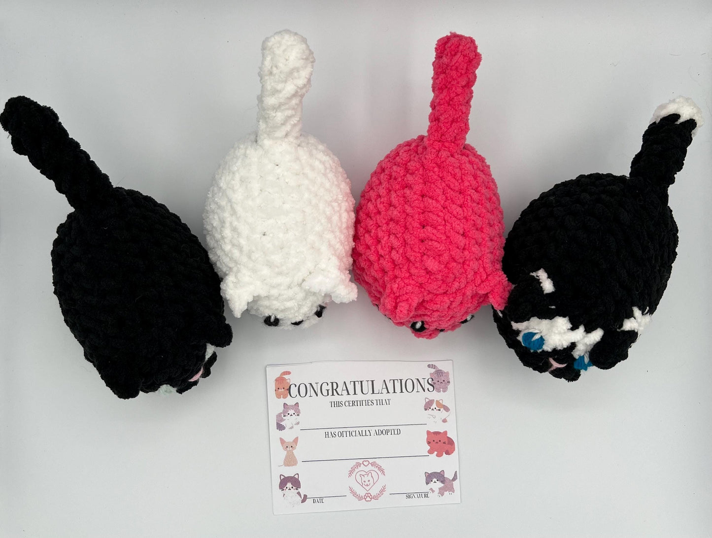 Kitten Plushie-Available in SEVERAL COLORS