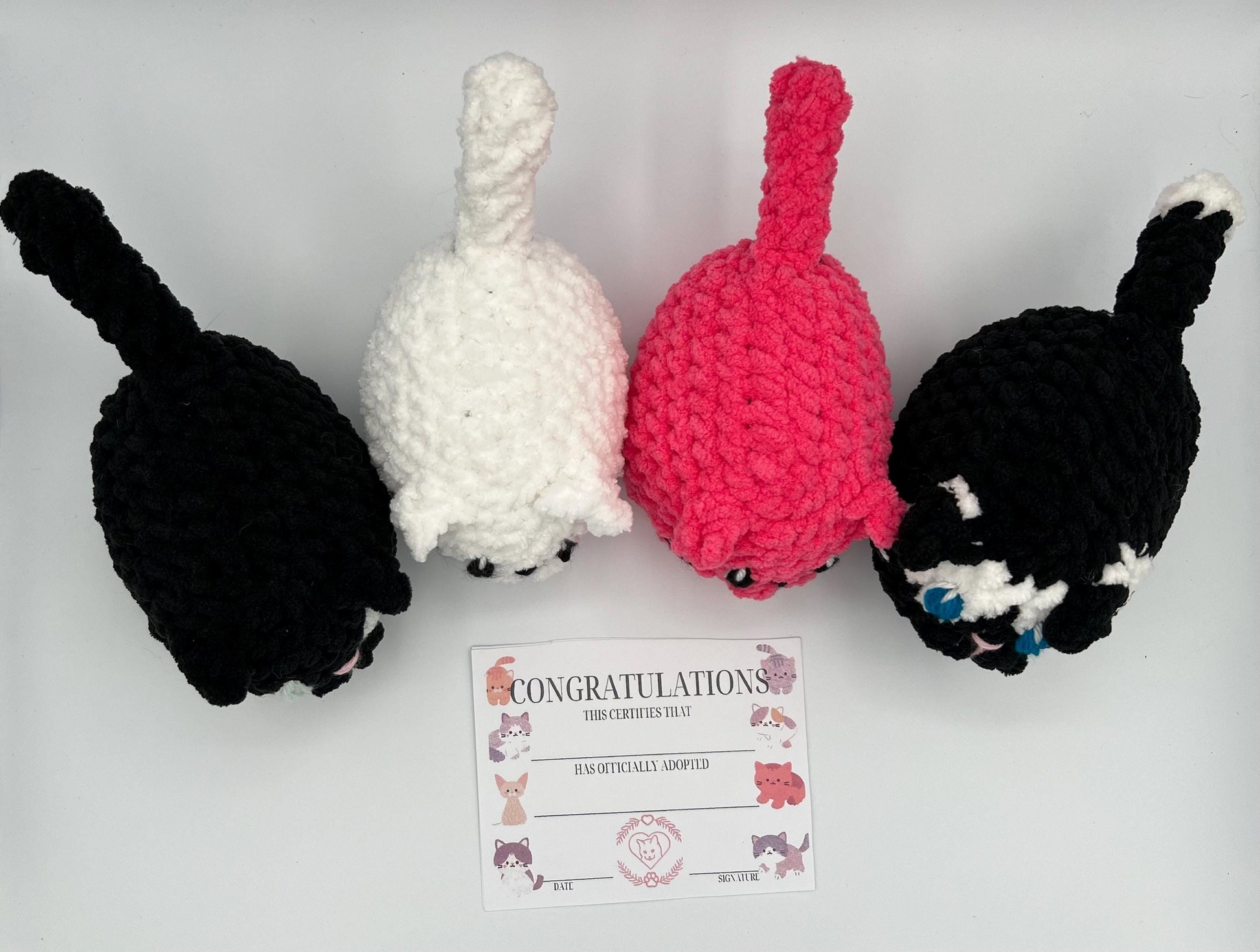 Kitten Plushie-Available in SEVERAL COLORS