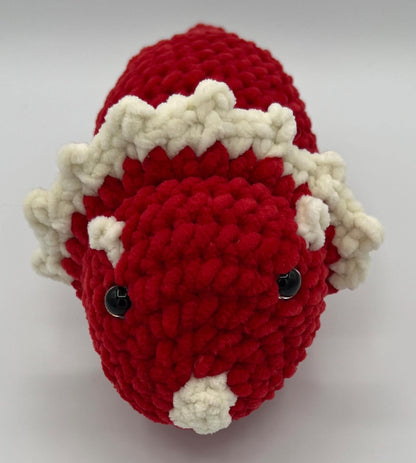 Triceratops Plushie-HANDMADE Crochet
