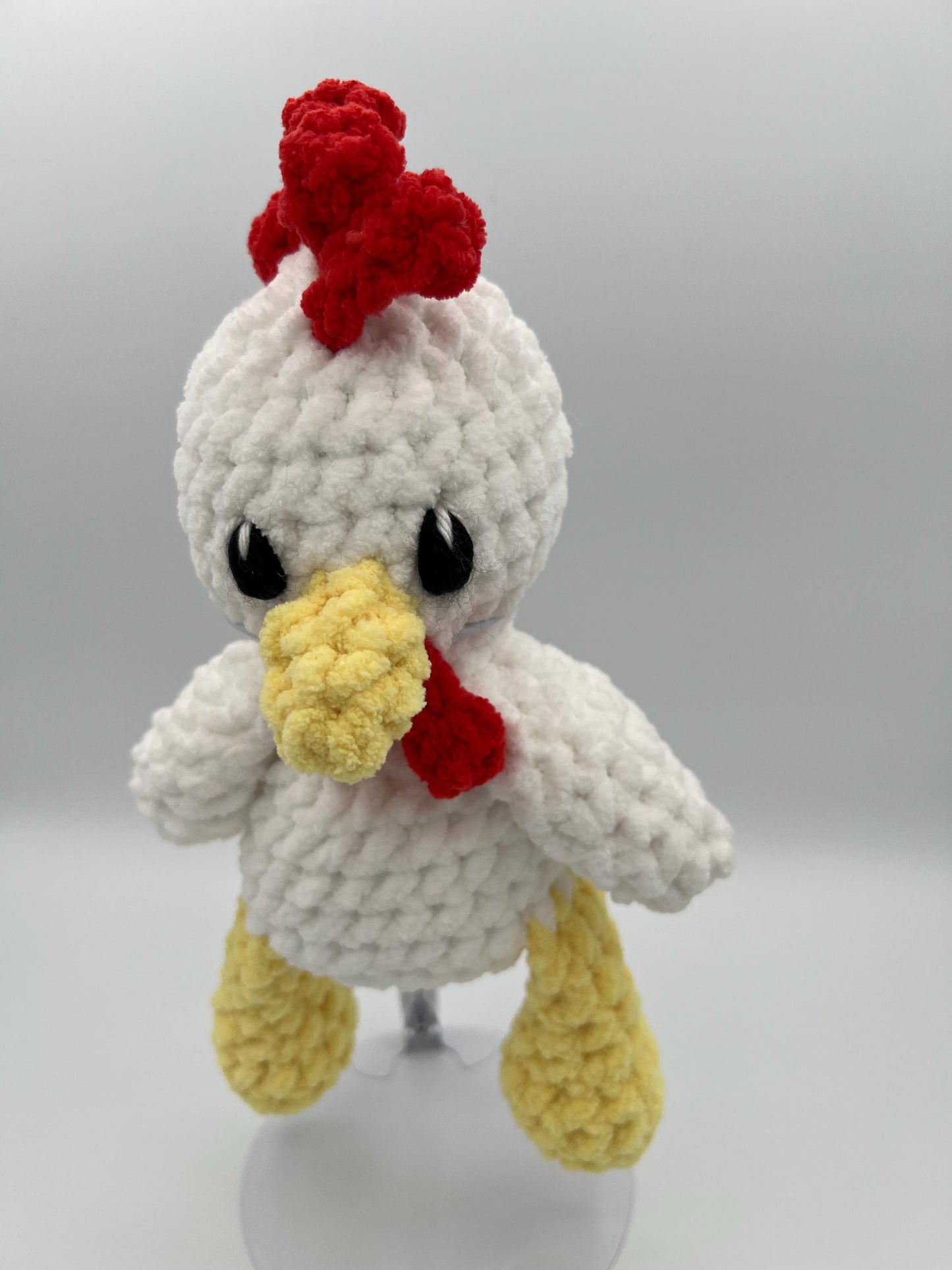 Coop the Chicken Plushie-HANDMADE Crochet