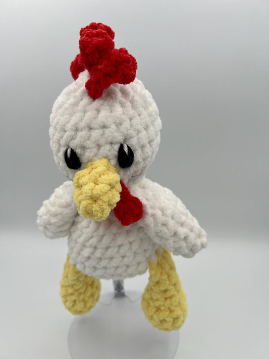 Coop the Chicken Plushie-HANDMADE Crochet