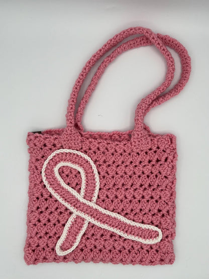 Bag of Hope, Breast Cancer Awareness Purse, Handmade