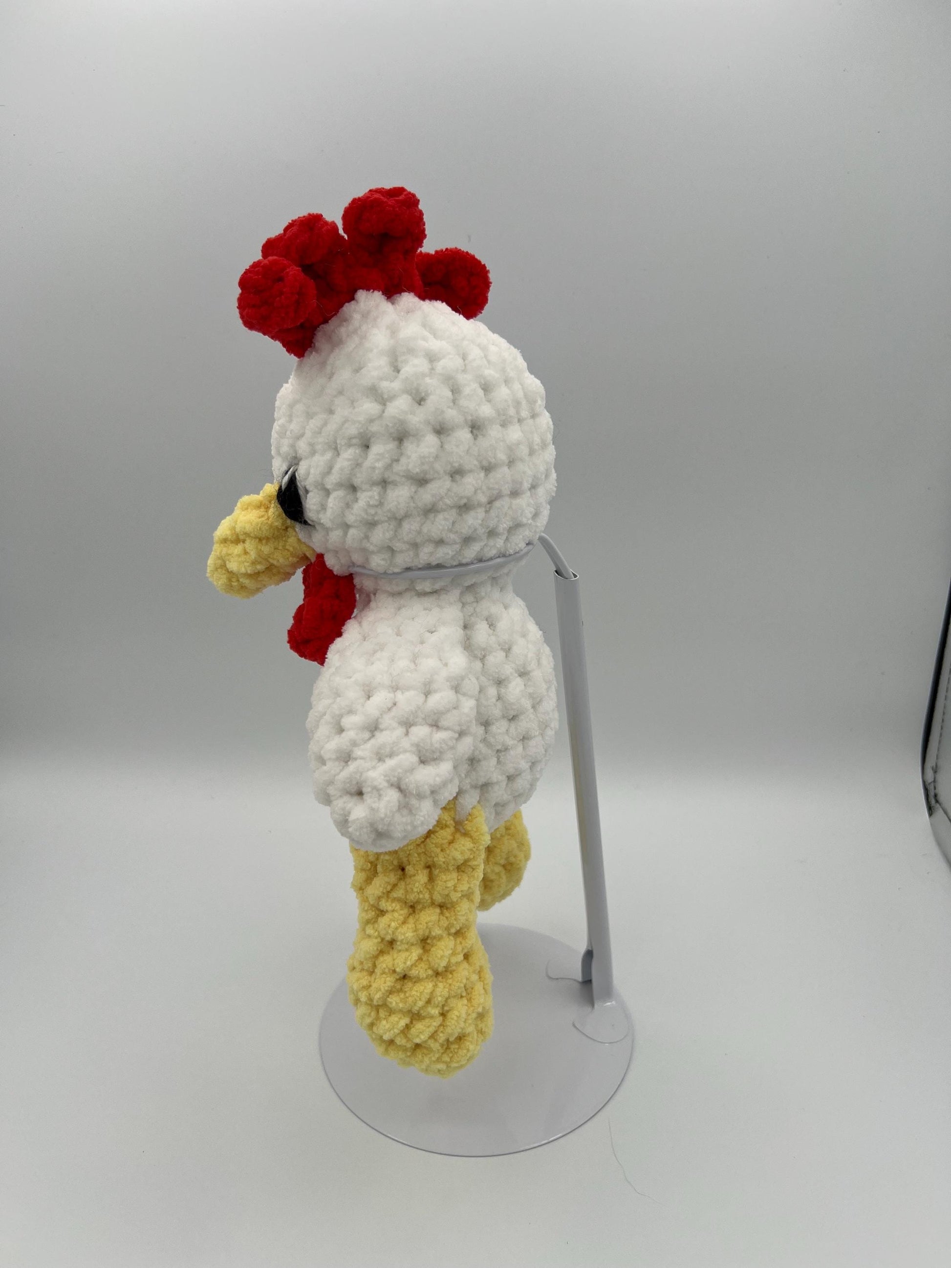 Coop the Chicken Plushie-HANDMADE Crochet