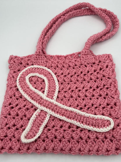Bag of Hope, Breast Cancer Awareness Purse, Handmade